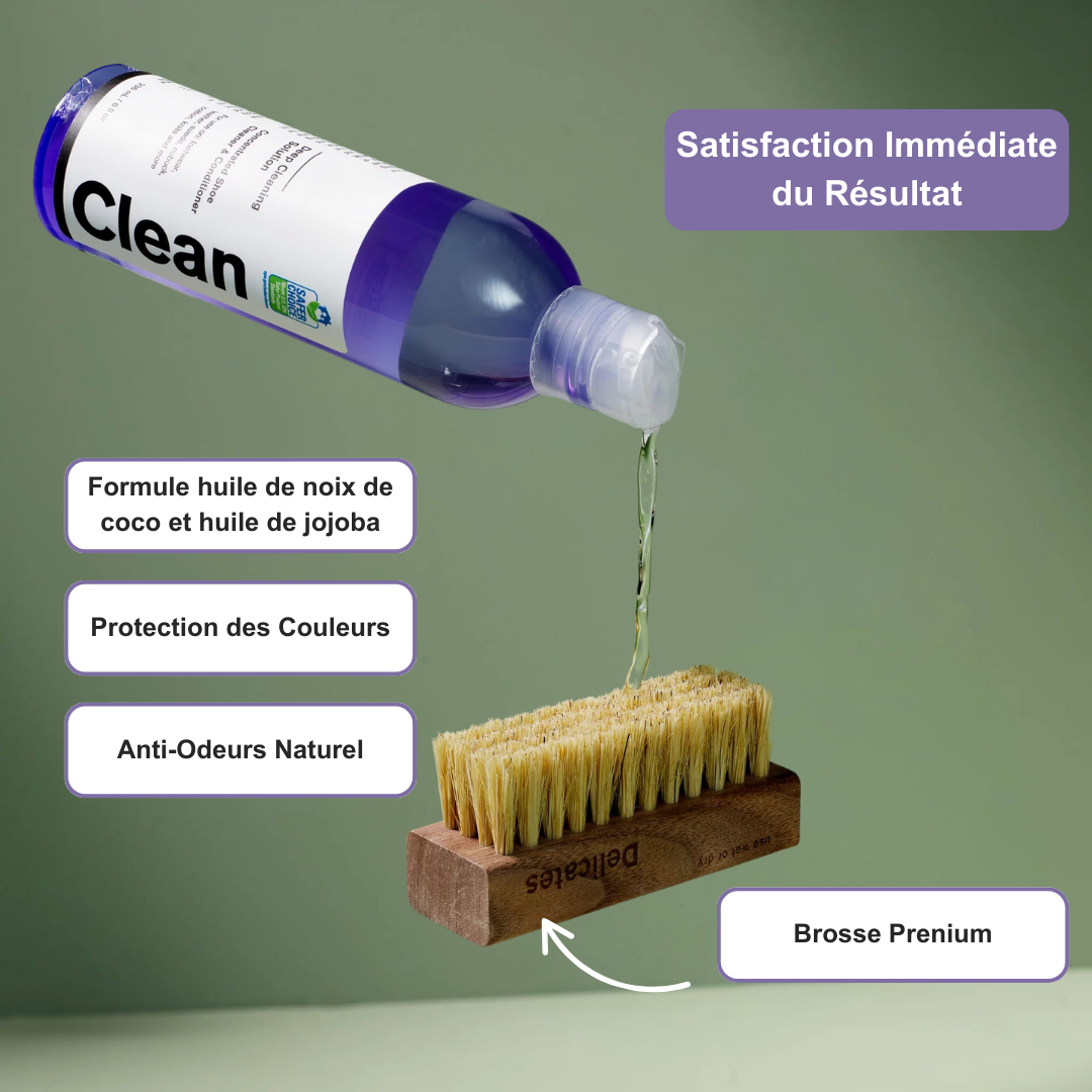 Kit Protection & Nettoyage Écologique (Spray Hydrofuge & Anti-taches + Cleaner + Brosse Premium)