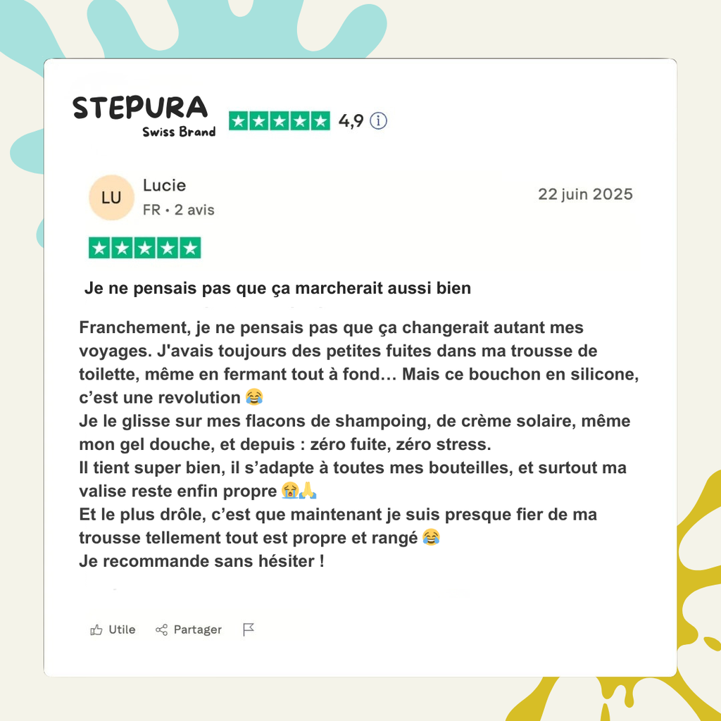 Bouchon silicone Anti Gaspillage