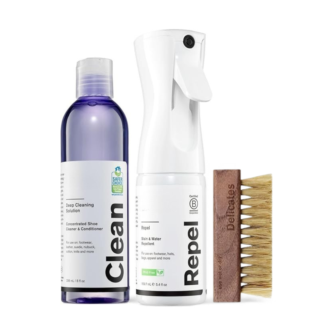 Kit Protection & Nettoyage Écologique (Spray Hydrofuge & Anti-taches + Cleaner + Brosse Premium)